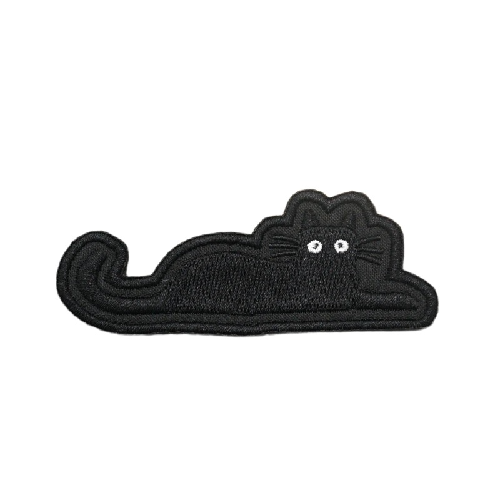 Black Cat Embroidered Velcro Patch