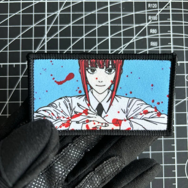 Chainsaw Man 'Makima | Scatter Blood' Embroidered Velcro Patch