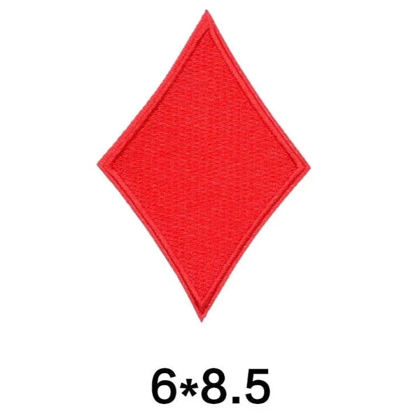 Playing Card Symbol 'Diamond' Embroidered Patch