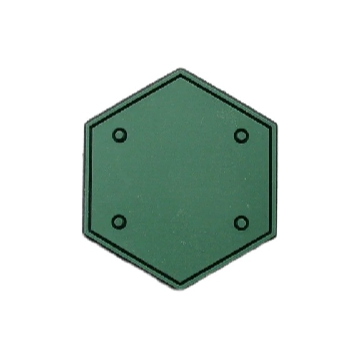 Cool 'Mini Hexagonal' PVC Rubber Velcro Patch