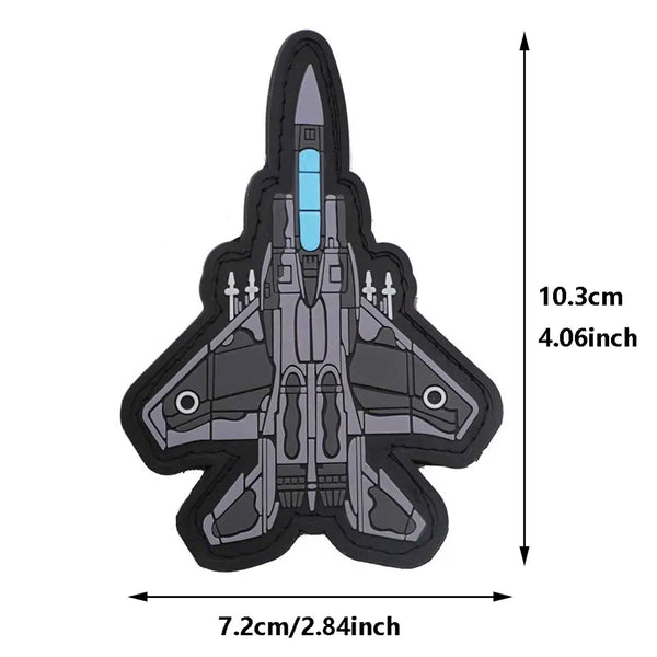 Military Tactical 'F-15 Eagle Fighter Jet' PVC Rubber Patch