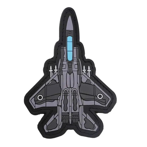 Military Tactical 'F-15 Eagle Fighter Jet' PVC Rubber Velcro Patch