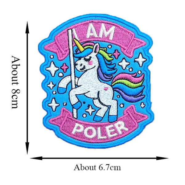 Unicorn 'I Am Poler' Embroidered Patch