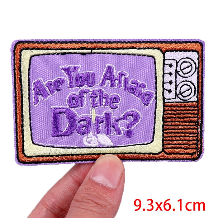 Purple TV 'Are You Afraid of the Dark?' Embroidered Patch