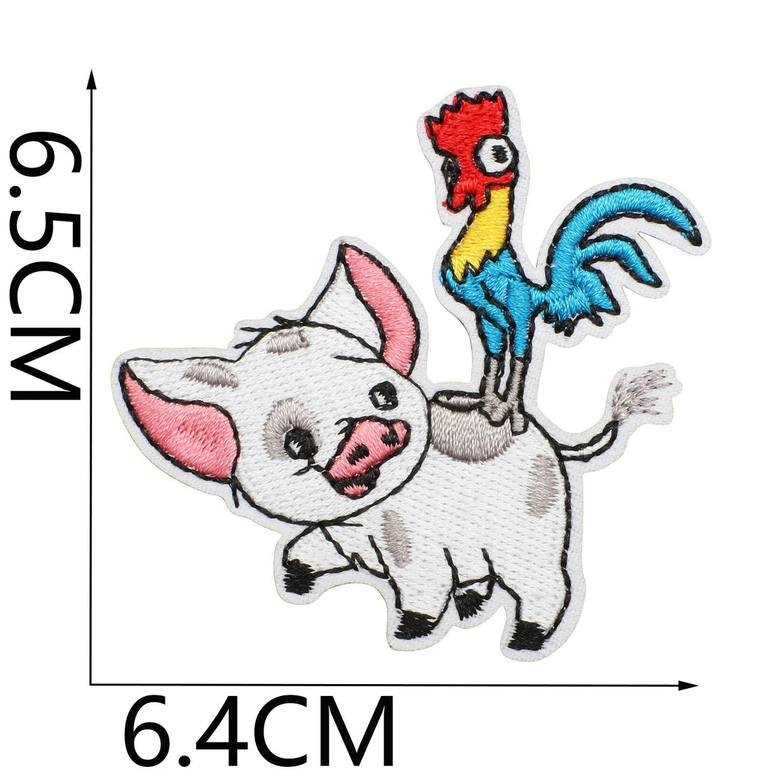 Moana 'Pua and Hei Hei 1.0' Embroidered Patch
