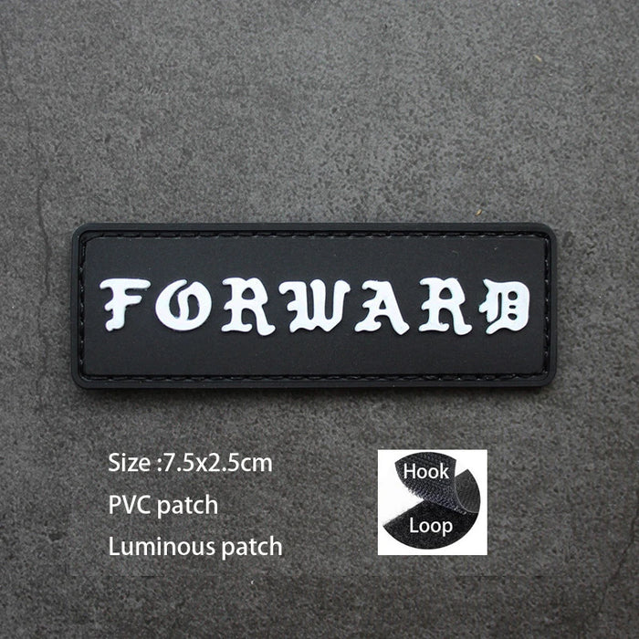 Cool 'Forward' PVC Rubber Velcro Patch — Little Patch Co