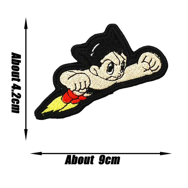 Astro Boy 'Flying' Embroidered Velcro Patch