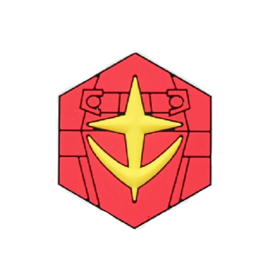 Mobile Suit Gundam 'Earth Federation Forces Logo' PVC Rubber Velcro Patch