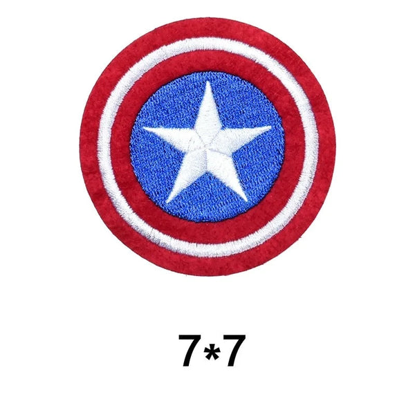 Captain America 'Round Shield' Embroidered Patch