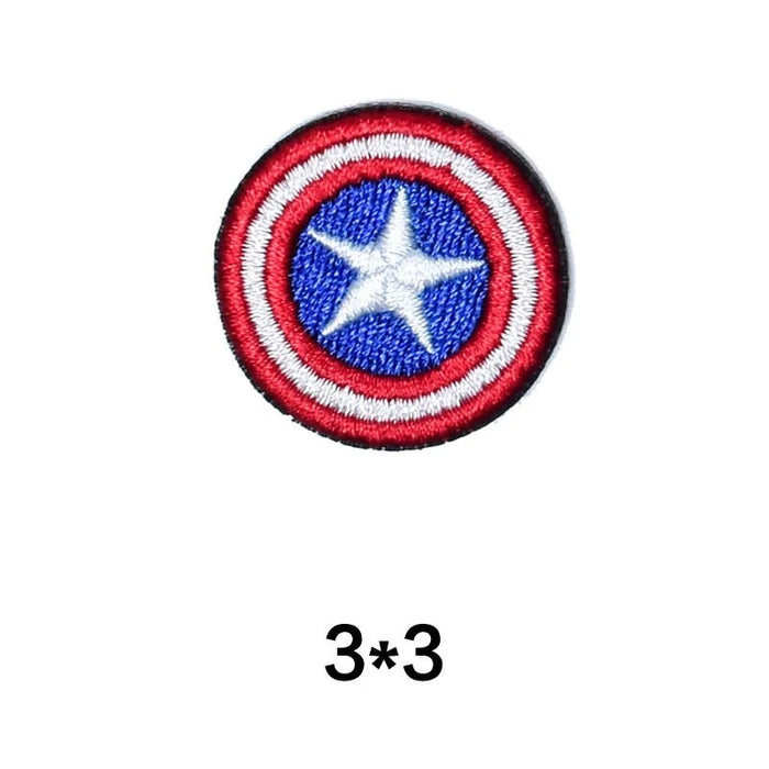 Captain America 'Round Shield' Embroidered Patch
