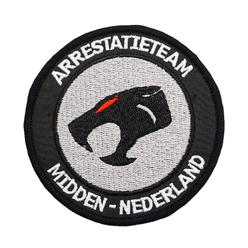 Military Tactical 'Arrestatieteam Midden-Nederland' Embroidered Velcro Patch