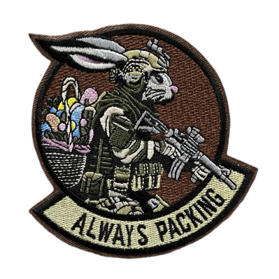 Tactical Rabbit 'Always Packing' Embroidered Velcro Patch