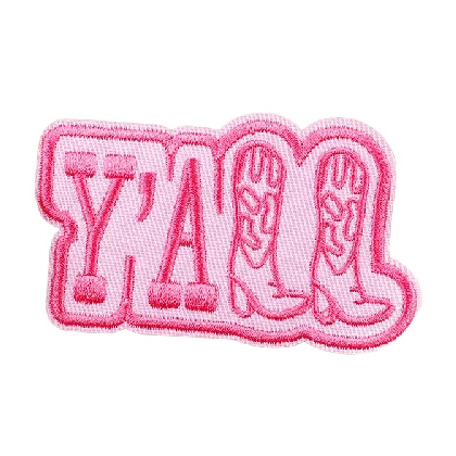 Boots 'Y'all' Embroidered Patch