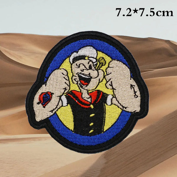 Popeye 'Strong Arms' Embroidered Patch