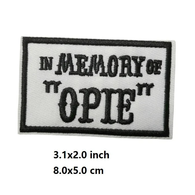 Sons of Anarchy 'In Memory of Opie' Embroidered Patch