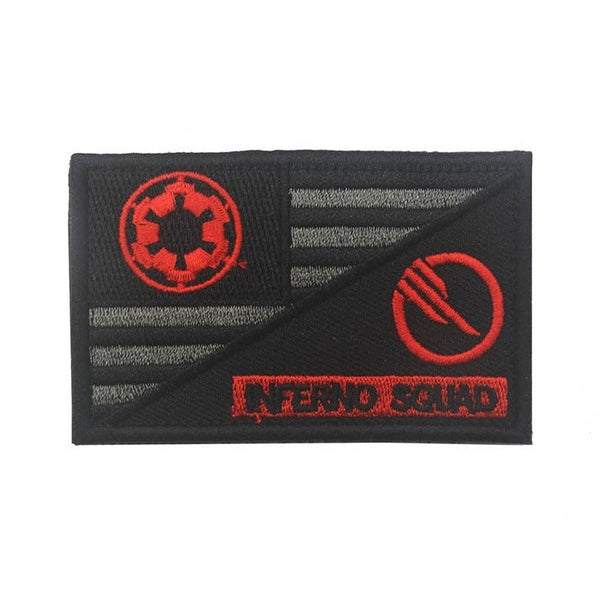 Empire and Rebellion 'Inferno Squad And Imperial | Flag' Embroidered Velcro Patch