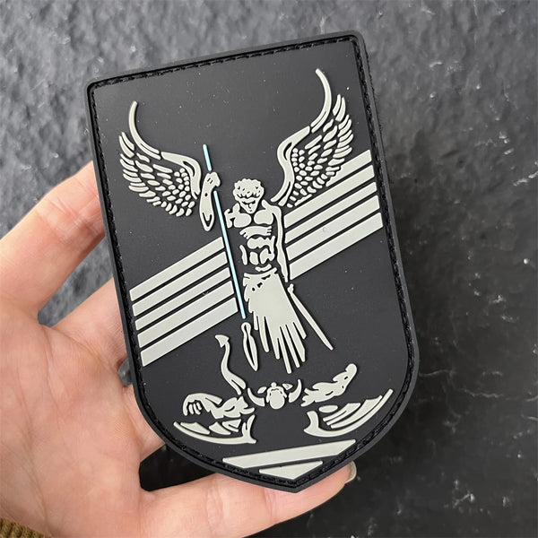 Saint Michael 'Good Always Wins' PVC Rubber Velcro Patch