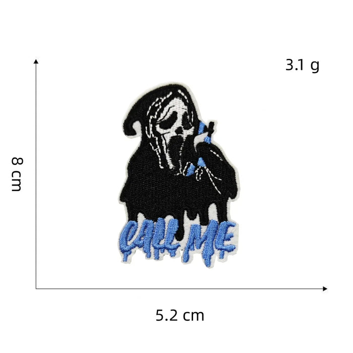 Scream 'Scary Ghostface | Call Me' Embroidered Patch