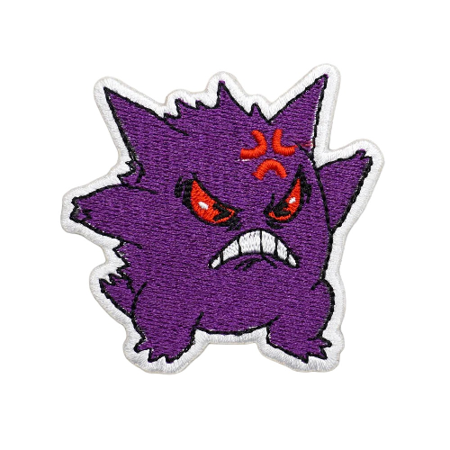 Pocket Monster 'Gengar | Angry' Embroidered Velcro Patch