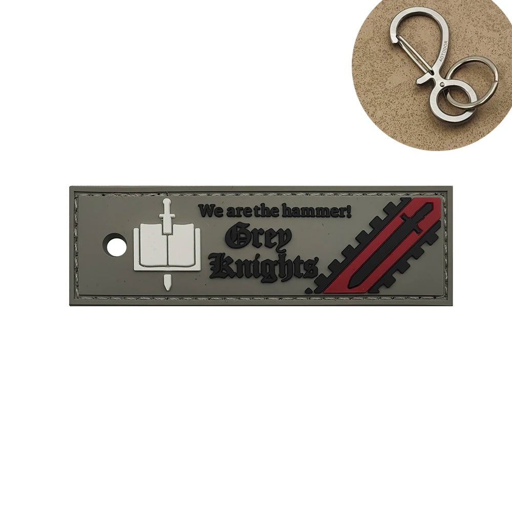 Warhammer 'Grey Knights | We are the Hammer!' PVC Rubber Velcro Patch