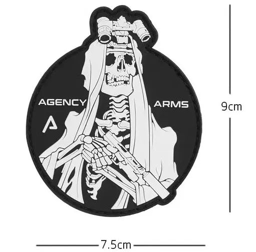 Skull Reaper 'Tactical Gun | Agency Arms' PVC Rubber Velcro Patch