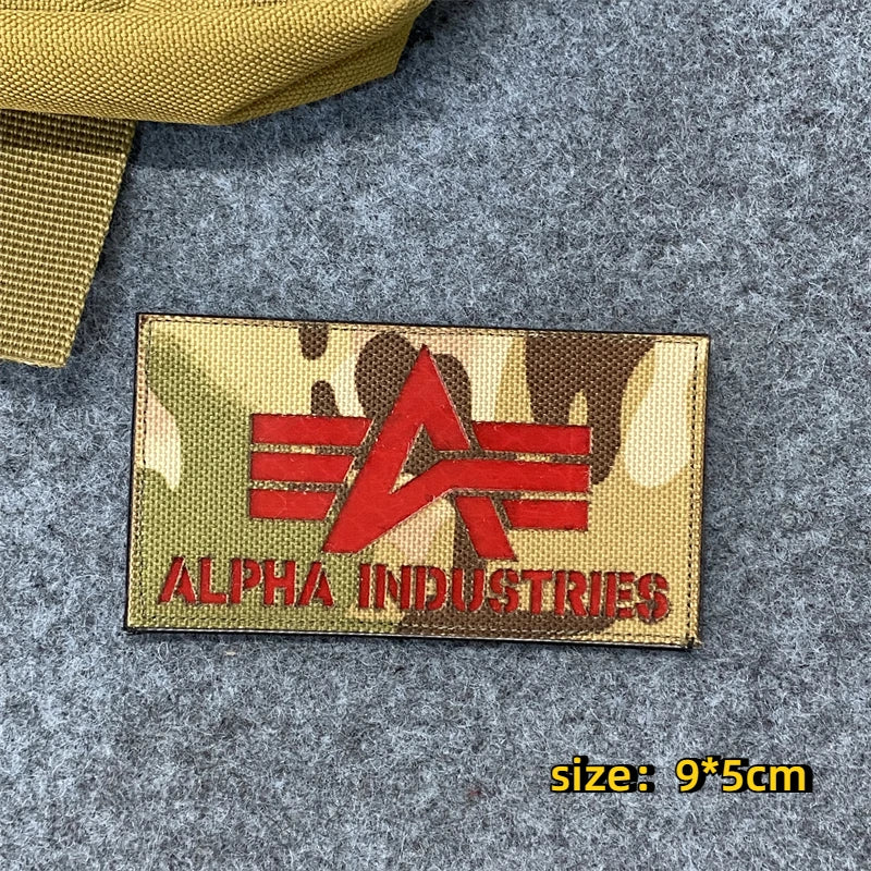 Alpha Industries 'Logo' Embroidered Velcro Patch