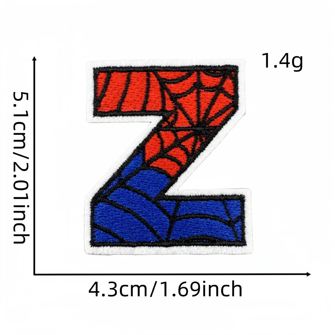 Spider-Man Letter 'Letter Z' Embroidered Patch