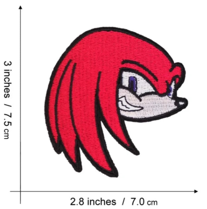Sonic the Hedgehog 'Knuckles | Head' Embroidered Patch
