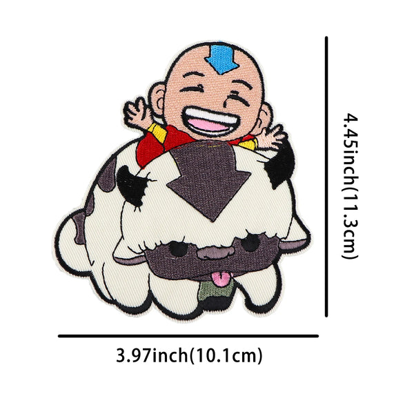 Avatar: The Last Airbender 'Appa and Happy Aang' Embroidered Patch