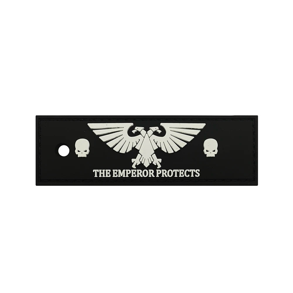 Warhammer 'The Emperor Protects' PVC Rubber Velcro Patch