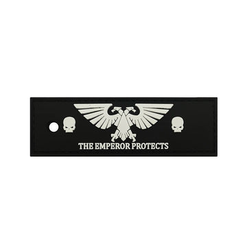 Warhammer 'The Emperor Protects' PVC Rubber Velcro Patch