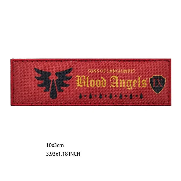 Warhammer 'Blood Angels IX | Sons of Sanguinius' Embroidered Velcro Patch