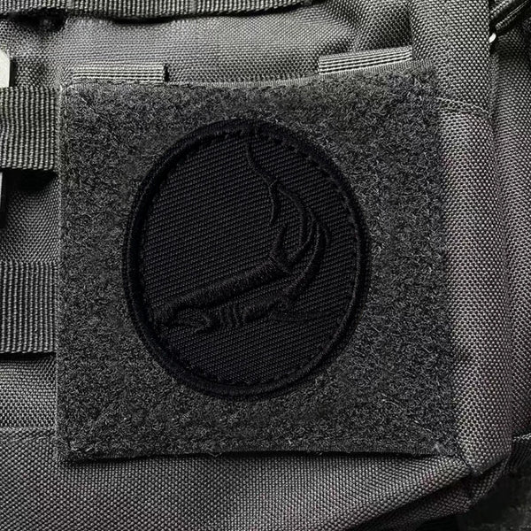 Shark 'Round' Embroidered Velcro Patch