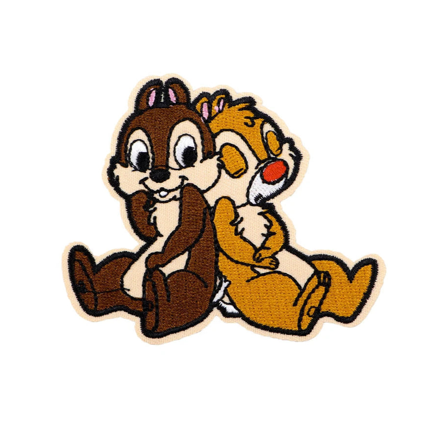 Chipmunk Duo 'Chip and Dale' Embroidered Patch
