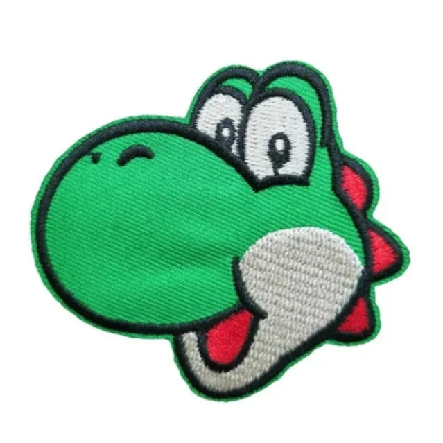 Mushroom Kingdom Bros. 'Yoshi | Head' Embroidered Patch — Little Patch Co