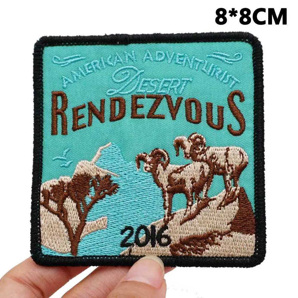 Outdoor Adventure 'Desert Rendezvous' Embroidered Patch