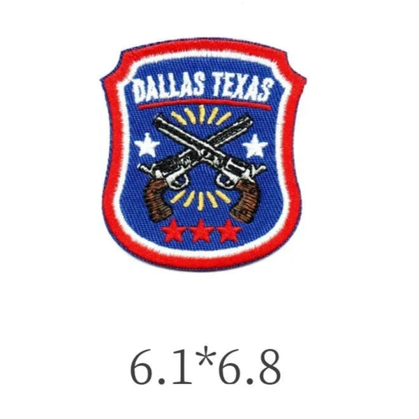 Dallas Texas 'Cowboy Guns' Embroidered Patch