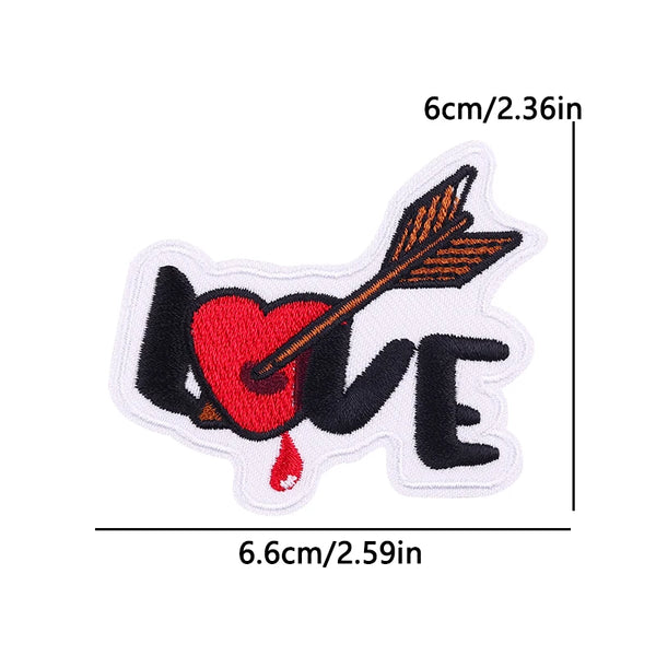 Love 'Arrow Target' Embroidered Patch