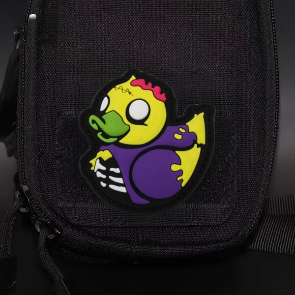 Zombie Duck PVC Rubber Velcro Patch