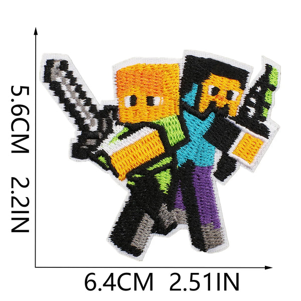 Minecraft 'Alex and Herobrine | Swords' Embroidered Patch