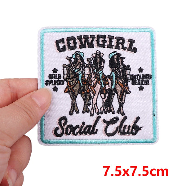 Cowgirl Social Club Embroidered Patch