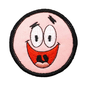 SpongeBob 'Patrick Star | Round Face' Embroidered Velcro Patch