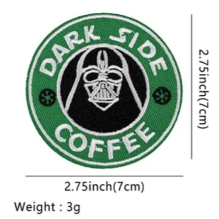 Empire and Rebellion 'Darth Vader | Dark Side Coffee' Embroidered Patch