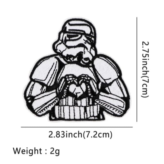 Empire and Rebellion 'Stormtrooper | Heart Hand' Embroidered Patch