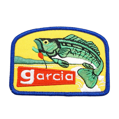 Bass Fish 'Garcia' Embroidered Velcro Patch