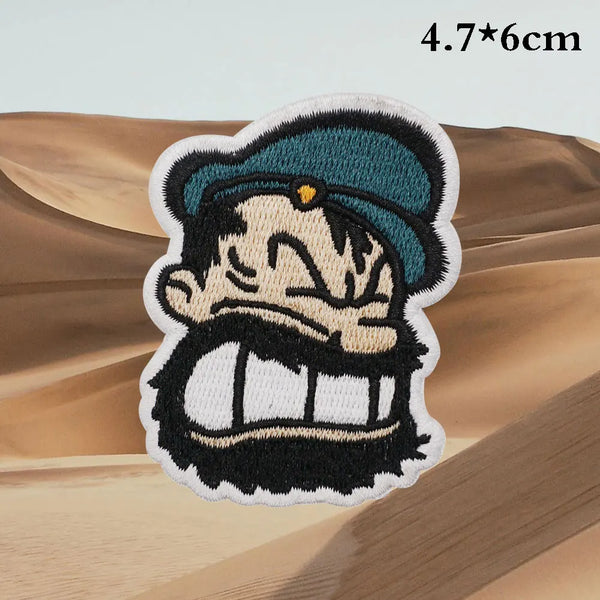 Popeye 'Brutus Head' Embroidered Patch