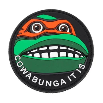 Teenage Mutant Ninja Turtles 'Cowabunga It Is' PVC Rubber Velcro Patch