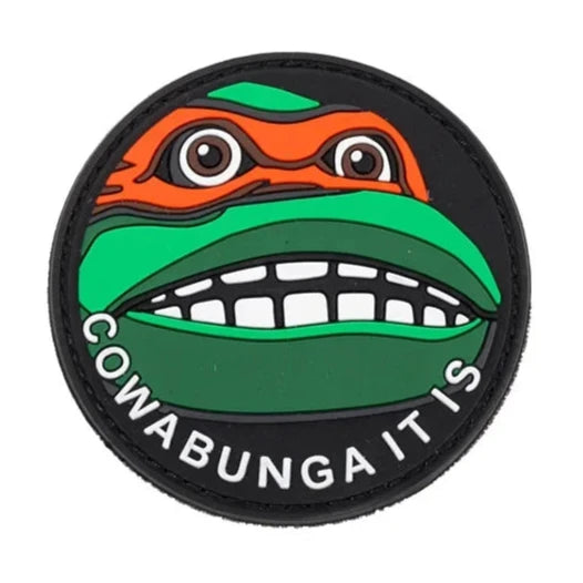 Teenage Mutant Ninja Turtles 'Cowabunga It Is' PVC Rubber Velcro Patch