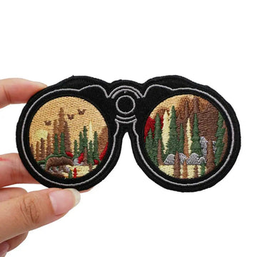 Outdoor Adventure 'Binocular' Embroidered Patch