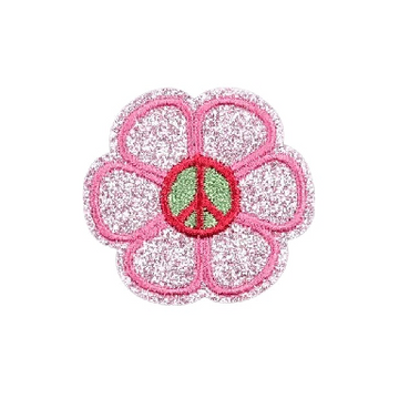 Cute 'Peace Flower' Embroidered Patch